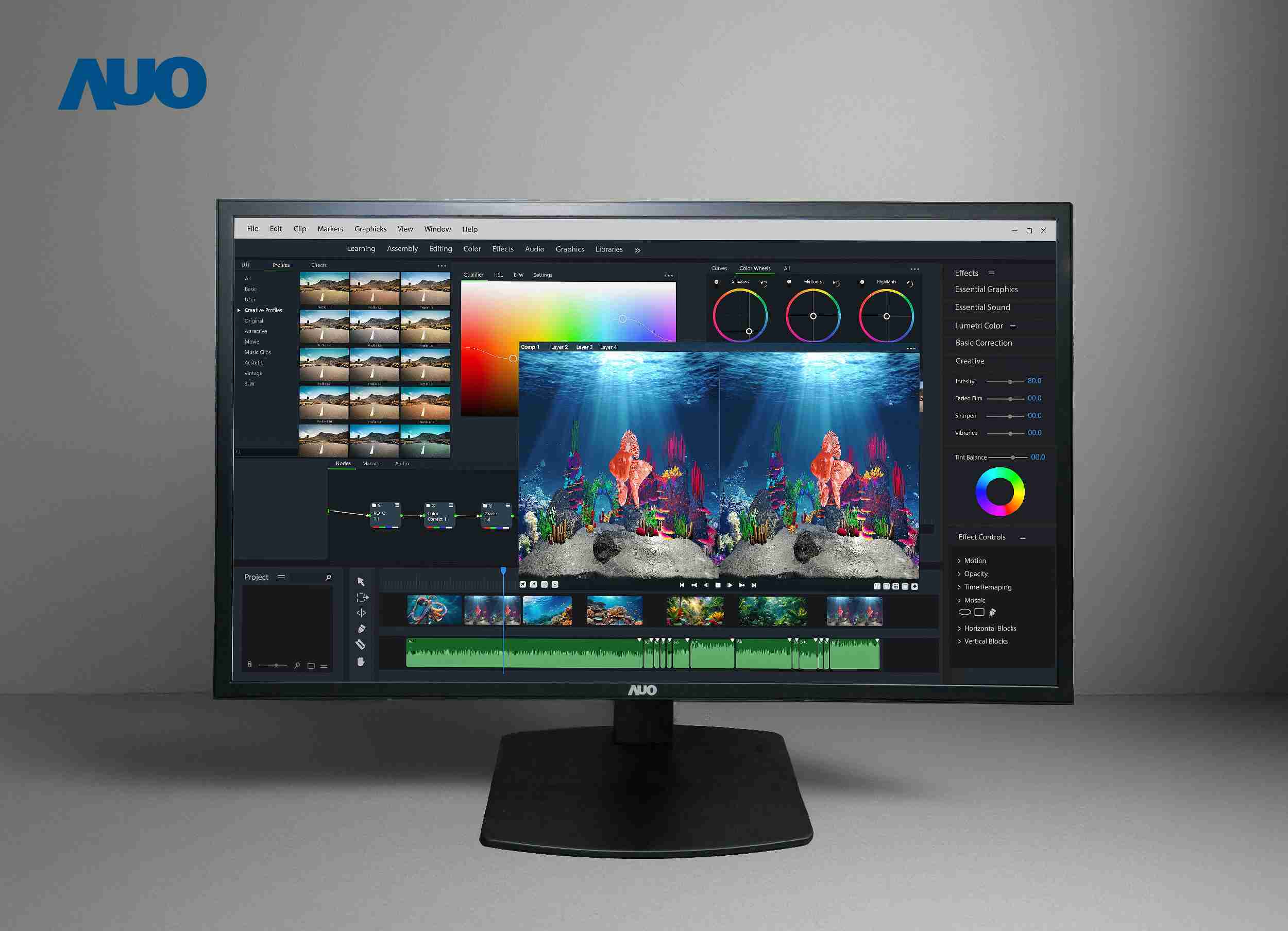 OBPay开发32吋2D/3D专业桌上型显示器，，，，拥有8K4K超高分辨率，，并以低串扰算法优化3D显示效果，，搭载自动眼球追踪功能，，，，能实时调整3D图像，，进行实时2D与3D无缝共存窗口，，，提供图像设计工作者突破二维接口的崭新工作氛围与效率